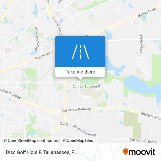 Disc Golf Hole F map