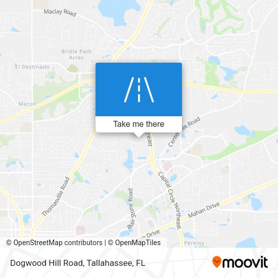 Dogwood Hill Road map