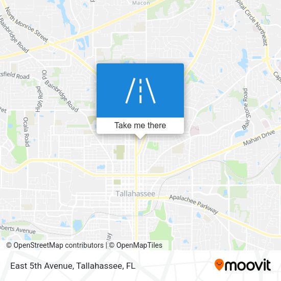 Mapa de East 5th Avenue
