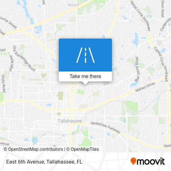 Mapa de East 6th Avenue