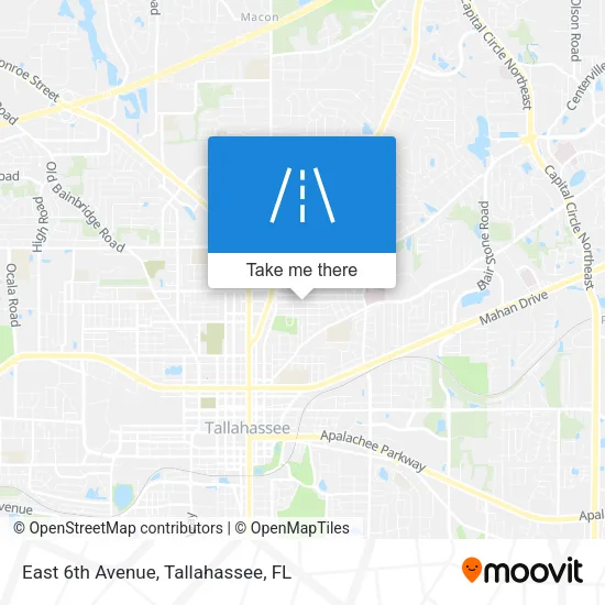 Mapa de East 6th Avenue