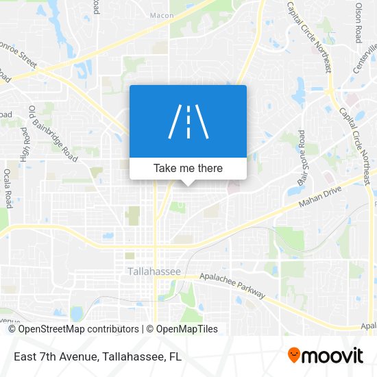 East 7th Avenue map