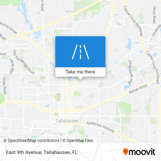Mapa de East 9th Avenue