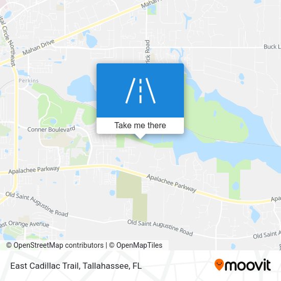 East Cadillac Trail map
