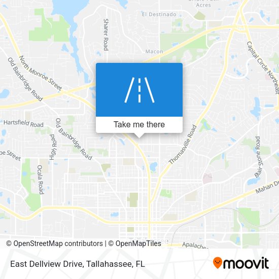 East Dellview Drive map