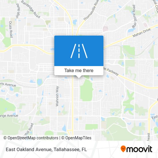 Mapa de East Oakland Avenue
