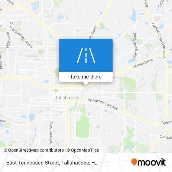 East Tennessee Street map