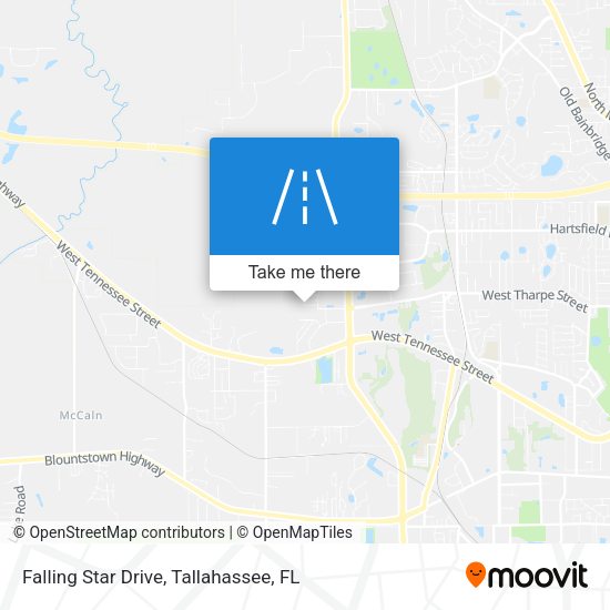 Falling Star Drive map