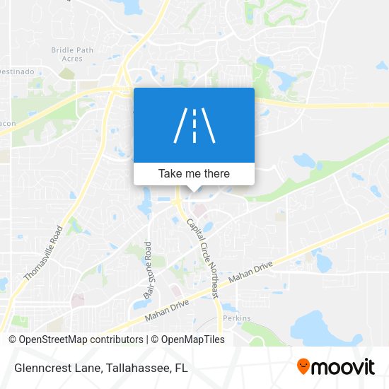 Glenncrest Lane map