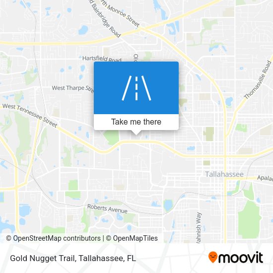 Mapa de Gold Nugget Trail