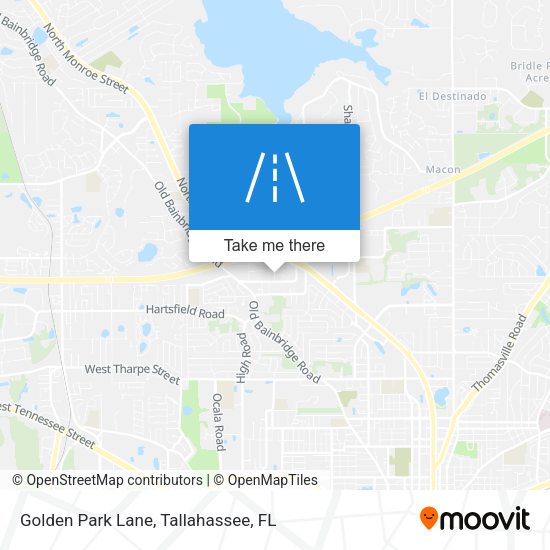 Golden Park Lane map