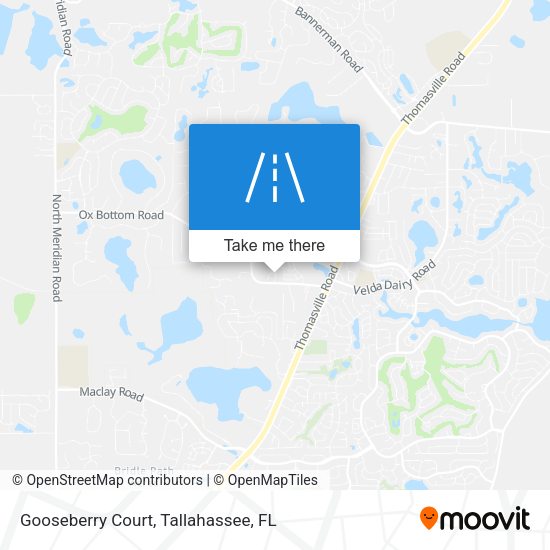 Gooseberry Court map