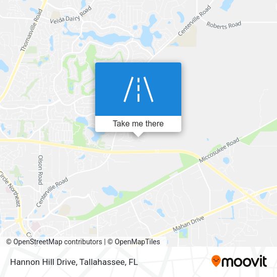 Hannon Hill Drive map