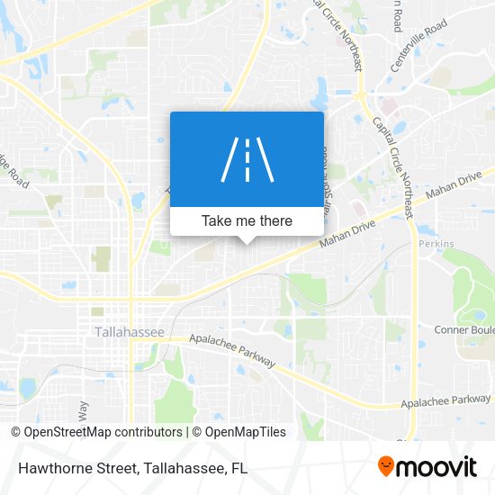 Hawthorne Street map