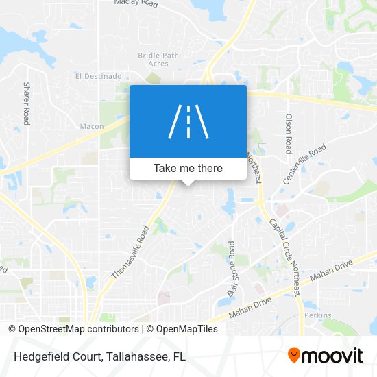 Mapa de Hedgefield Court
