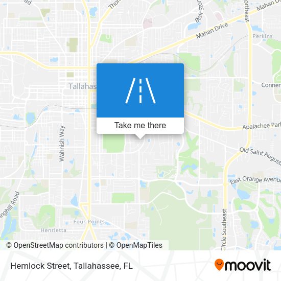 Hemlock Street map