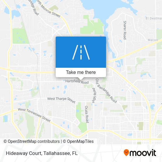 Mapa de Hideaway Court