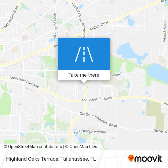 Highland Oaks Terrace map