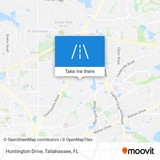 Mapa de Huntington Drive