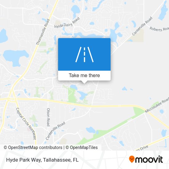 Hyde Park Way map