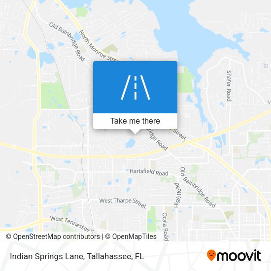 Indian Springs Lane map