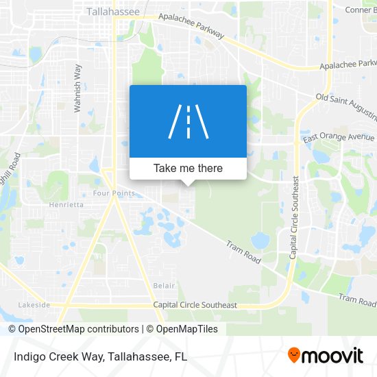 Indigo Creek Way map