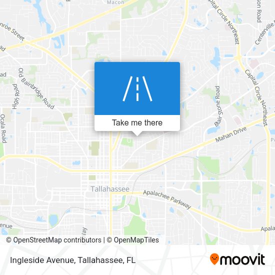 Ingleside Avenue map