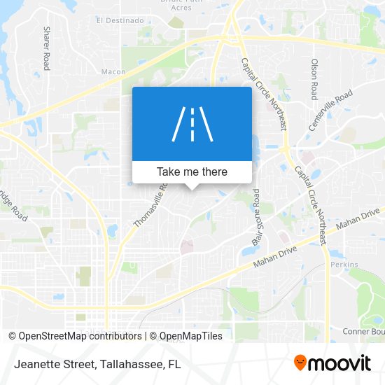 Jeanette Street map