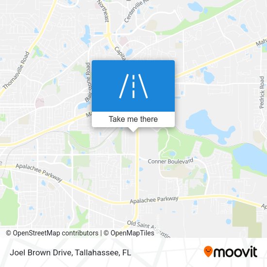 Joel Brown Drive map