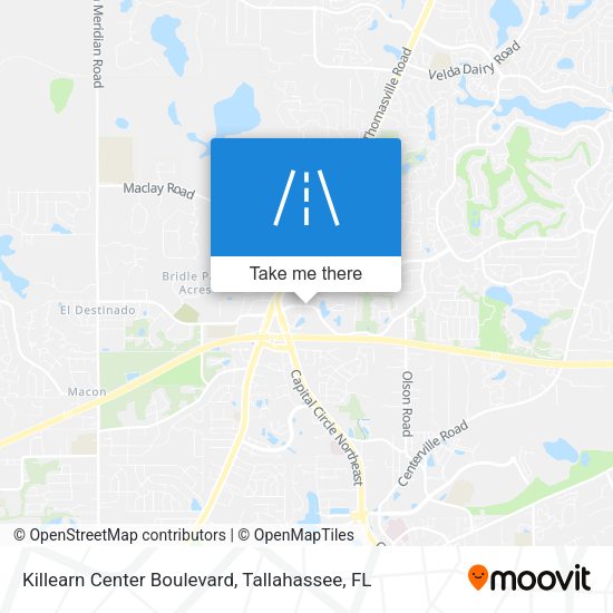 Mapa de Killearn Center Boulevard