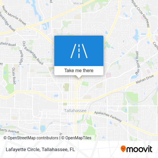 Mapa de Lafayette Circle