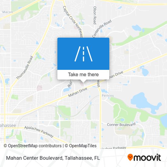 Mapa de Mahan Center Boulevard
