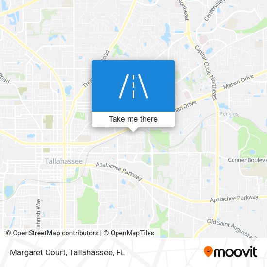 Margaret Court map