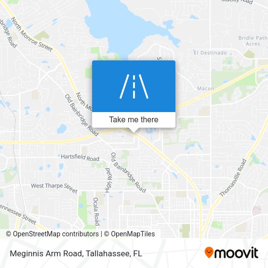 Meginnis Arm Road map