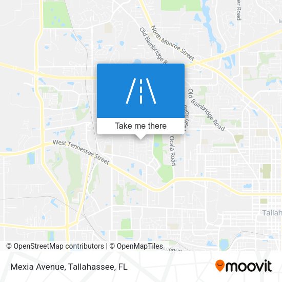 Mexia Avenue map