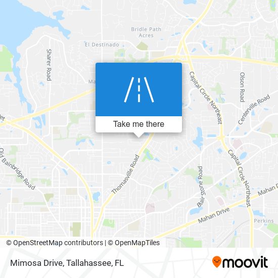 Mimosa Drive map