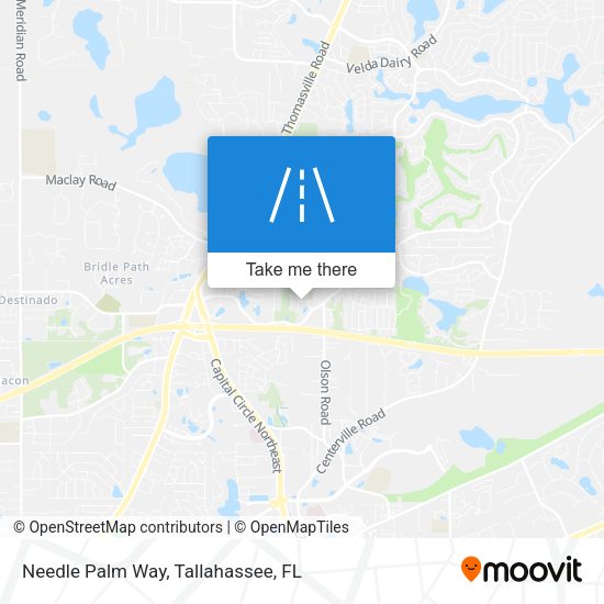 Mapa de Needle Palm Way