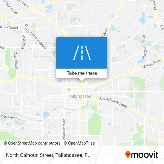North Calhoun Street map