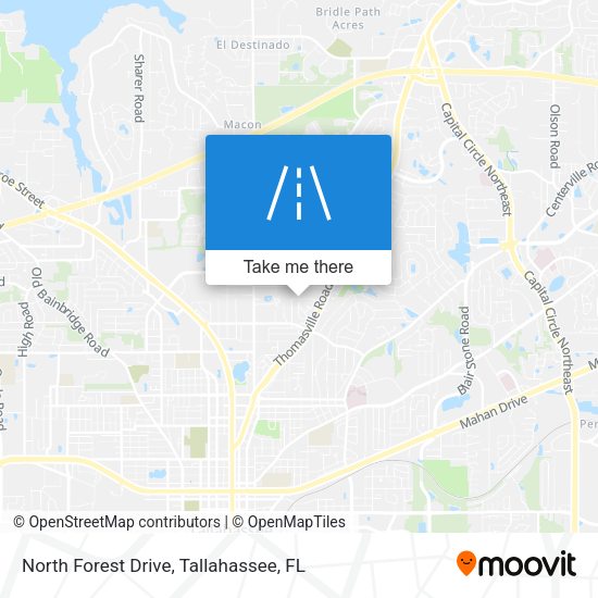 North Forest Drive map