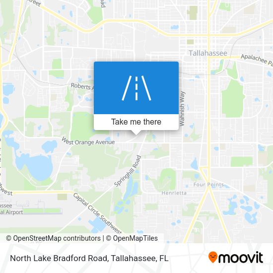 North Lake Bradford Road map