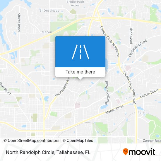 North Randolph Circle map