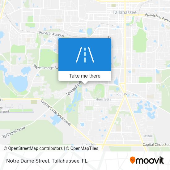 Notre Dame Street map