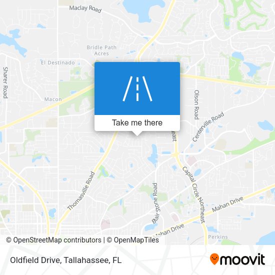 Oldfield Drive map