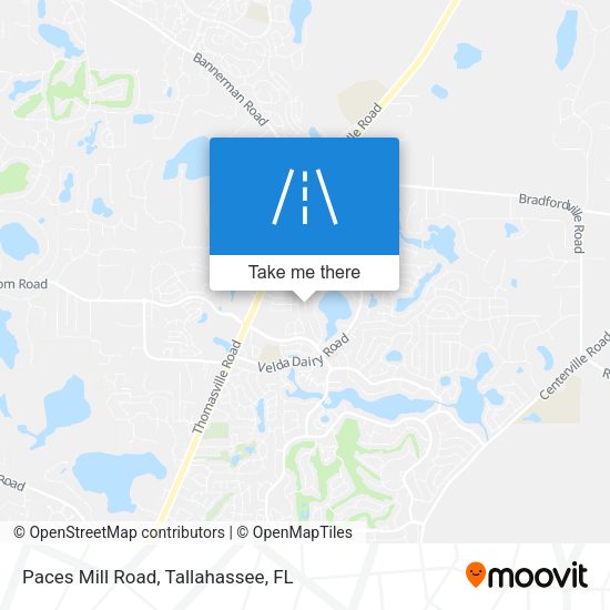 Paces Mill Road map