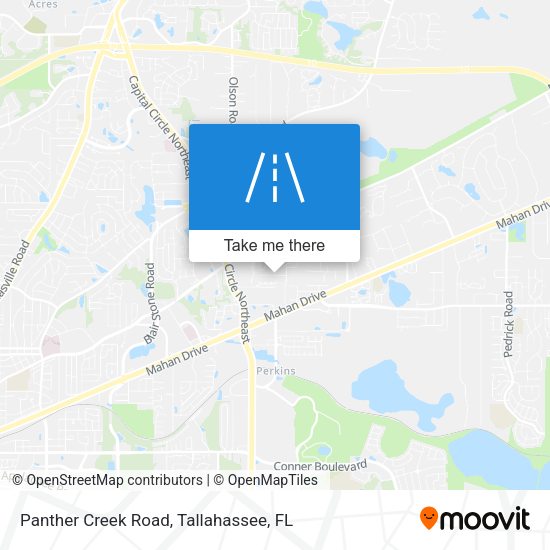 Panther Creek Road map