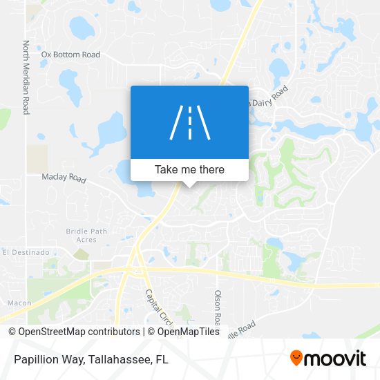Papillion Way map