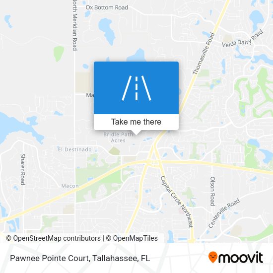 Pawnee Pointe Court map