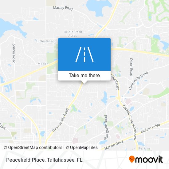Mapa de Peacefield Place