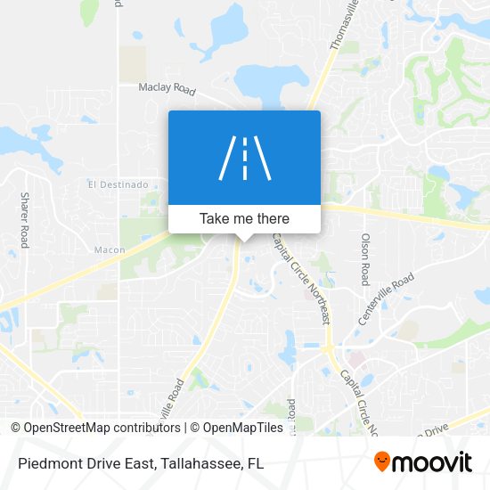 Piedmont Drive East map