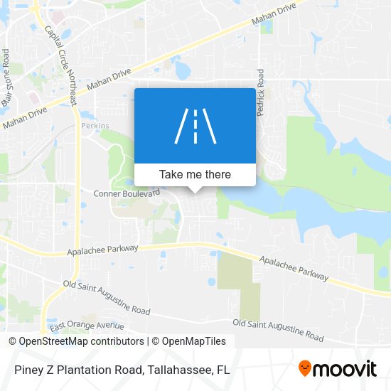 Piney Z Plantation Road map